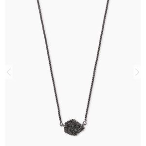 ✨Kendra Scott✨ Tess silver Drusy necklace ▫️